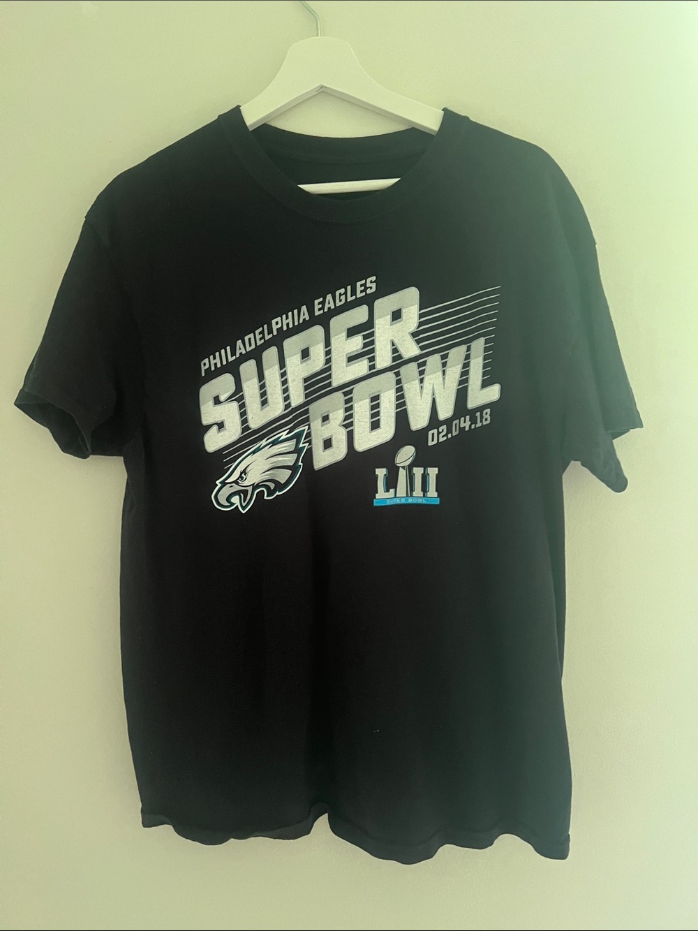 Philadelphia Eagles Black Super Bowl LII T‑Shirt